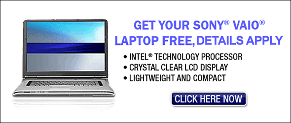 Free Sony VAIO Laptop